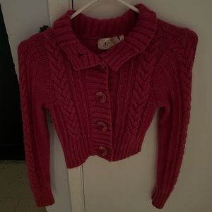 Womens Guess Knit Cropped hoodie small